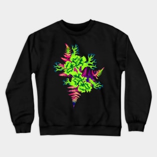 Coral Carnation - Green/Purple Crewneck Sweatshirt